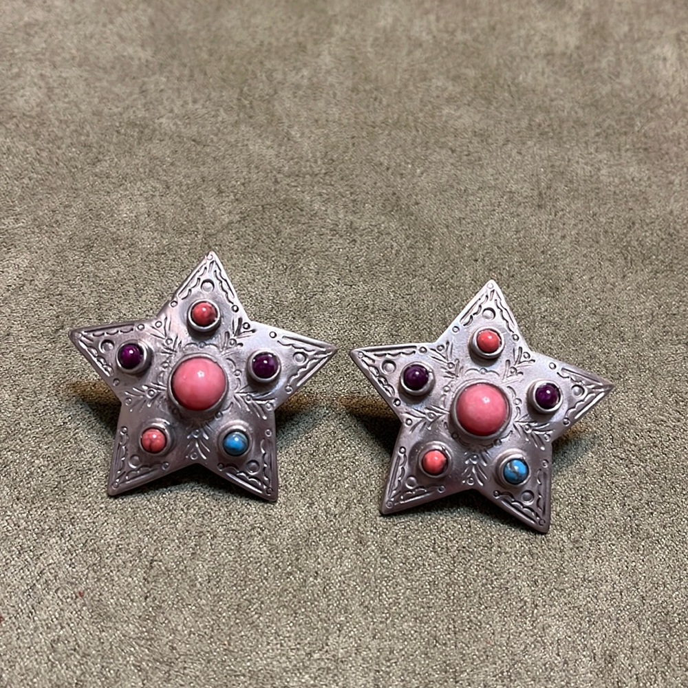 Southwestern Style Star Earrings